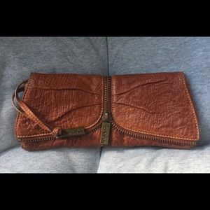 EUC Kooba Brown Tan Clutch